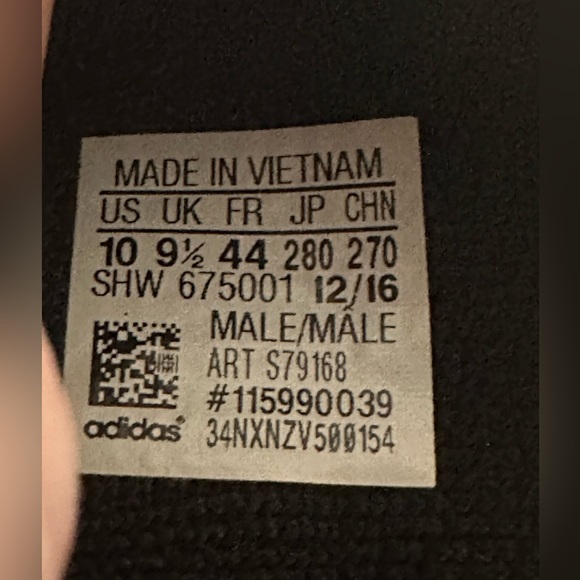 Adidas NMD R1 Primeknit OG "Black/Red/Blue" sneakers, Size US10 - Picture 9 of 10